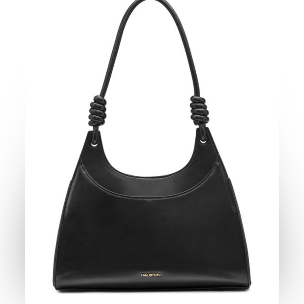 Halston Faye Black Hobo Shoulder Bag